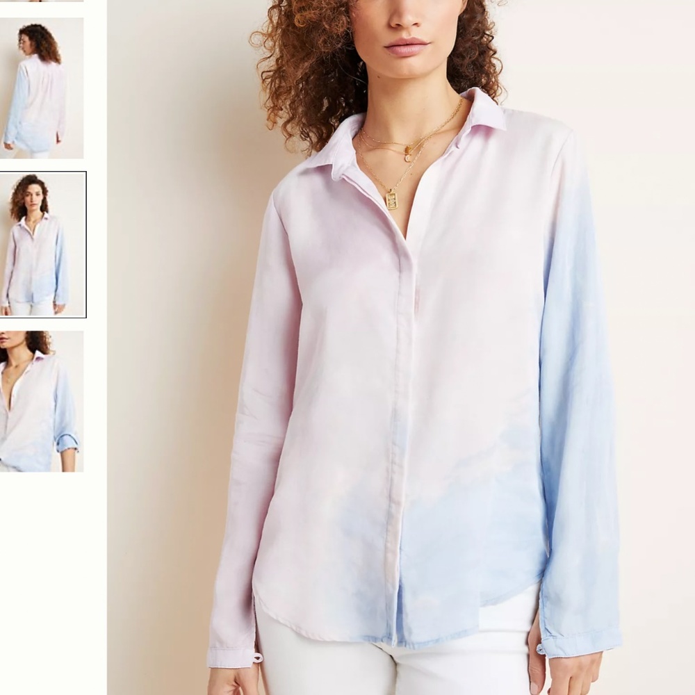 Anthropologie Cloth and Stone Tie-dye Shirt